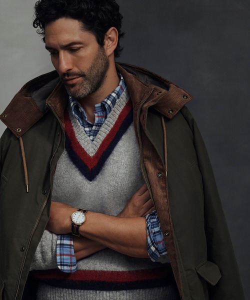 BROOKS BROTHERS(ブルックスブラザーズ)の「ブラッシュドウール Vネックテニスセーター(ニット/セーター・メンズ・グレー・X-LARGE/SMALL/MEDIUM/LARGE)」の7枚目の写真