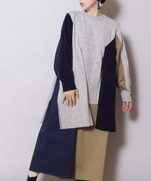 OSMOSIS | ニット切替ワンピース(ワンピース)