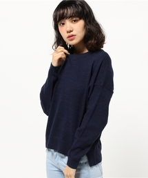 earth music&ecology | ラウンドネックアルパカ混ドルマンプルオーバー(ニット/セーター)