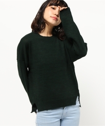 earth music&ecology | ラウンドネックアルパカ混ドルマンプルオーバー(ニット/セーター)