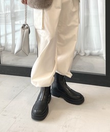 Futier land | フロントジップショートタンクブーツ(ブーツ)