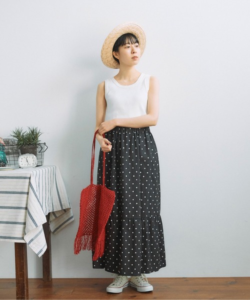 PAR ICI（パーリッシィ）の「サイザル マクラメ編みフリンジバッグ（かごバッグ・レディース・レッド/ブラウン・FREE）」の4枚目の写真