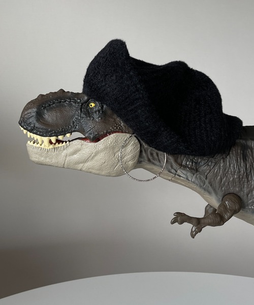 wee9s（ウィークス）の「daily daily winter knit beret  / デイリーデイリーウィンターバディベレー帽（ハンチング/ベレー帽・レディース・ブラック・FREE）」の5枚目の写真