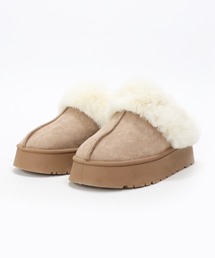 Bermosa（ベルモサ）の「厚底 ムートンブーツ ムートンスリッポン クロッグシューズ（ブーツ）」