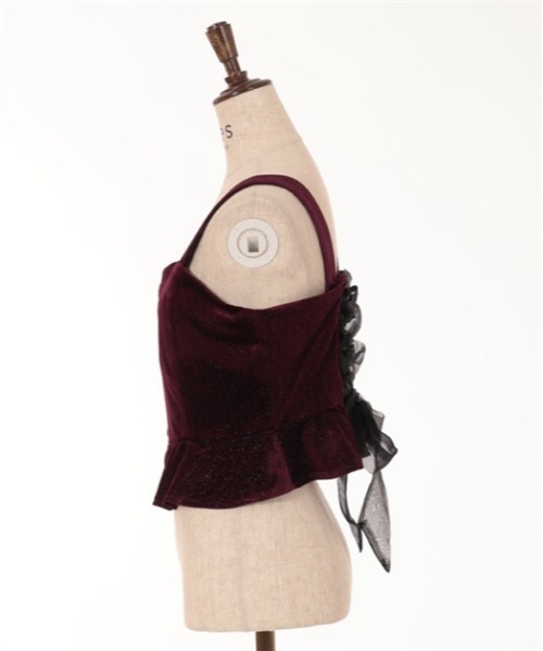 axes femme（アクシーズファム）の「グリッターベロアビスチェ