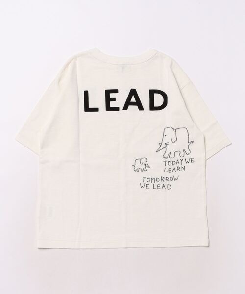 DENIM DUNGAREE（デニムダンガリー）の「READ LEAD Tシャツ（Tシャツ/カットソー・キッズ・ホワイト・130）」の2枚目の写真