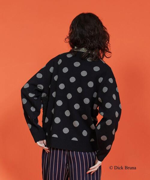 FRAPBOIS(フラボア)の「ブラック・ベア ニット(ニット/セーター・レディース・ブラック・1/2)」の3枚目の写真