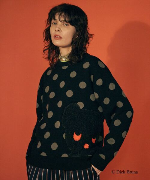 FRAPBOIS(フラボア)の「ブラック・ベア ニット(ニット/セーター・レディース・ブラック・1/2)」の7枚目の写真