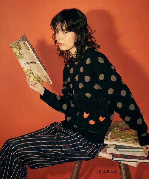 FRAPBOIS(フラボア)の「ブラック・ベア ニット(ニット/セーター・レディース・ブラック・1/2)」の18枚目の写真