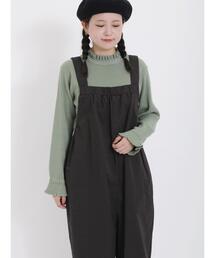 ステッチフリルカラーニット