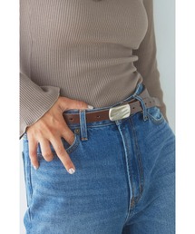 ALEXIA STAM | Leather Narrow Belt /レザーナロウベルト(ベルト)