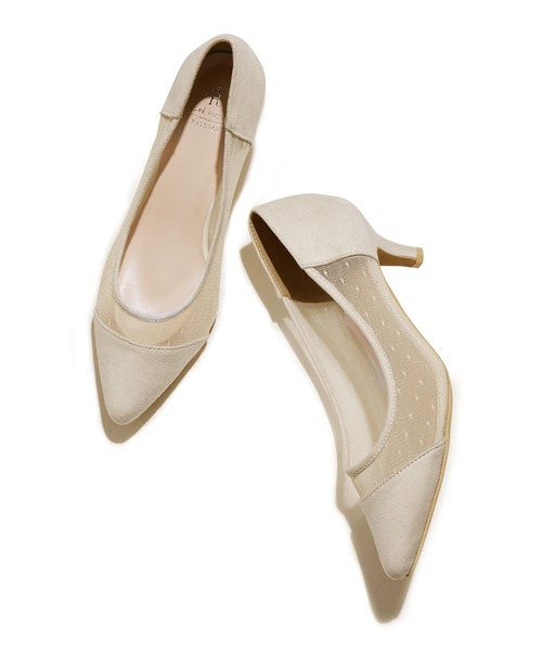 ROPE' PICNIC（ロペピクニック）の「チュールドットパンプス（パンプス・レディース・ブラック/キナリ/ネイビー・24.0cm/24.5cm/23.0cm/23.5cm）」の4枚目の写真