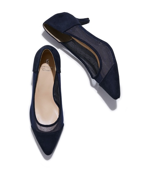 ROPE' PICNIC（ロペピクニック）の「チュールドットパンプス（パンプス・レディース・ブラック/キナリ/ネイビー・24.0cm/24.5cm/23.0cm/23.5cm）」の5枚目の写真