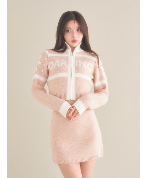 ダーリッチ スノーモチーフフレアワンピース ダーリッチ スノー