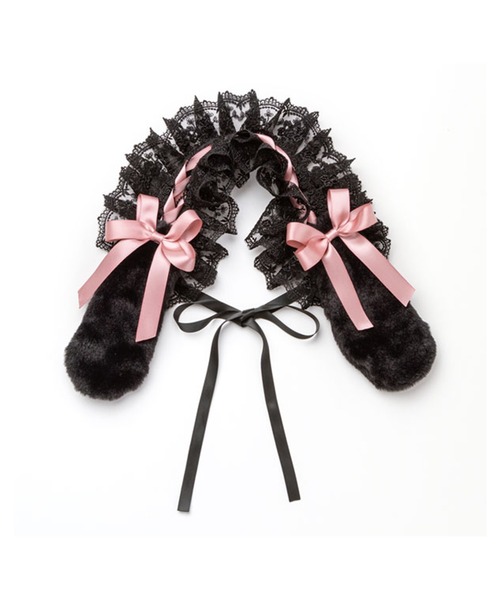 DearMyLove(ディアマイラブ)の「耳つき2wayヘッドドレス(その他ヘアアクセサリー・レディース・オフホワイト/レッド/ブラック/スカイブルー/ベビーピンク/ブラック×ピンク/スモークピンク/ラベンダー/ホワイト/サックスブルー・FREE)」の4枚目の写真