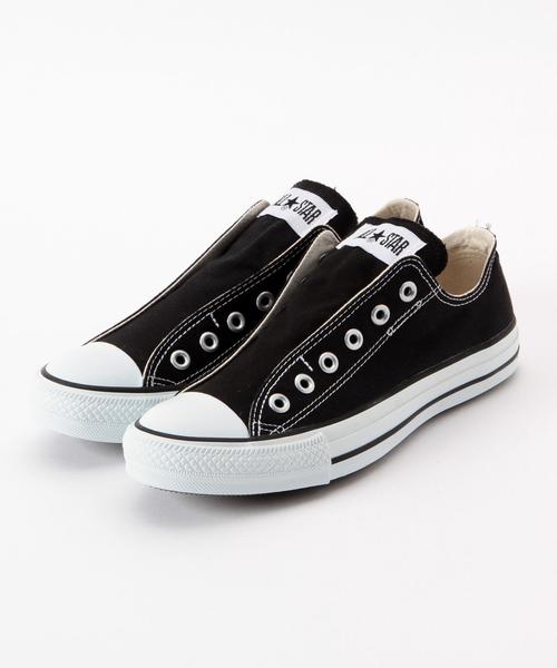 SHIPS for women(シップスフォーウィメン)の「CONVERSE: ALL STAR SLIP ON(スニーカー・レディース・ホワイト/ブラック・35/30/50/40/25/45)」の1枚目の写真