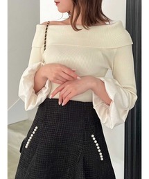 dazzlin | オフショルバルーンスリーブニット(ニット/セーター)