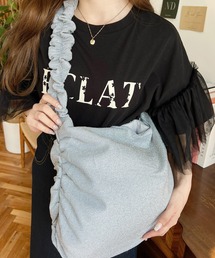 moment+（モーメントプラス）の「ラメニットソーシャーリングデザイントートバッグ（トートバッグ）」