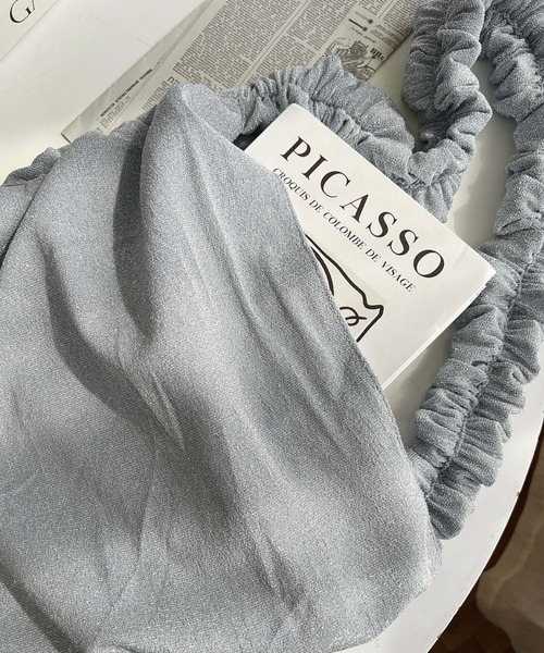 moment+(モーメントプラス)の「ラメニットソーシャーリングデザイントートバッグ(トートバッグ・レディース・ブラック/ゴールド/シルバー/グレイッシュベージュ・M)」の18枚目の写真