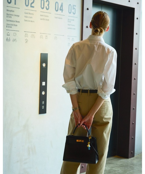 THE SHINZONE(ザ シンゾーン)の「THE SHINZONE PECK SHIRTS 24SMSBL01(シャツ/ブラウス・レディース・ホワイト/ピンク/ブルー・FREE)」の4枚目の写真