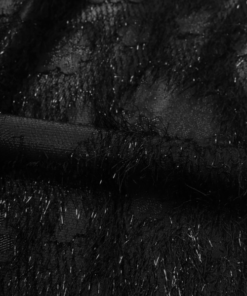 Bonjour Sagan（ボンジュールサガン）の「ラメフリンジスリットタイトスカート（スカート・レディース・アイボリー/ブラック・FREE）」の19枚目の写真