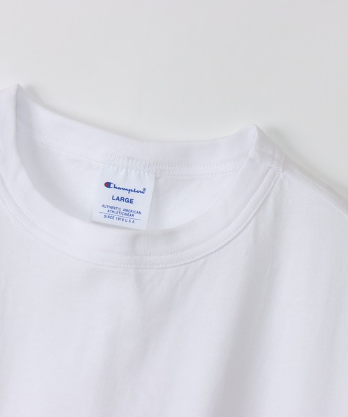 Champion(チャンピオン)の「【Champion/チャンピオン】メンズ ベーシック 大きいサイズ ショートスリーブTシャツ(Tシャツ/カットソー・メンズ・レッド系その他6/ベージュ系その他3/ネイビー/ブルー系その他/ホワイト/オートミール/ブラック・XX-LARGE/XXXX-LARGE/XXX-LARGE)」の10枚目の写真