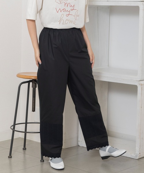 POU DOU DOU（プードゥドゥ）の「裾レースペチパンツ（その他パンツ・レディース・オフホワイト/ブラック・3）」の10枚目の写真