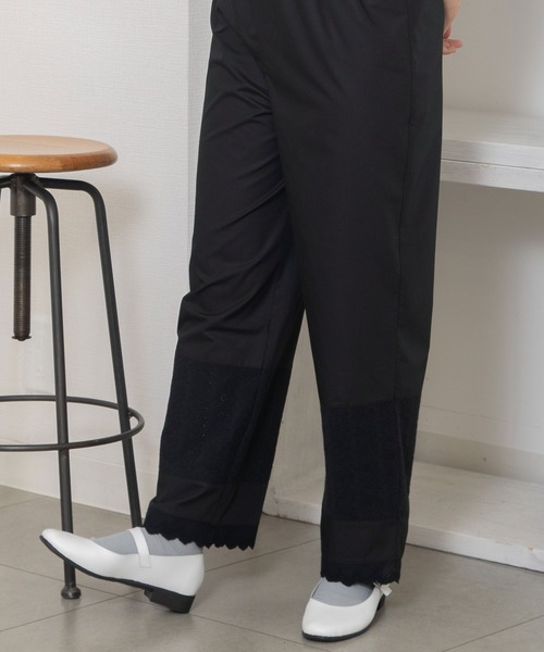 POU DOU DOU（プードゥドゥ）の「裾レースペチパンツ（その他パンツ・レディース・オフホワイト/ブラック・3）」の15枚目の写真