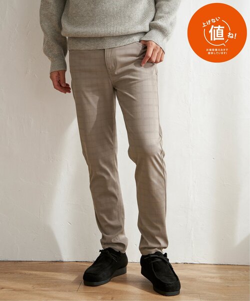 ikka（イッカ）の「GOKU楽パンツ EASY STRETCH チェック5ポケット（その他パンツ・メンズ・ネイビー/グレー/ベージュ・S/M/L/XL）」の3枚目の写真