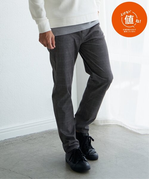 ikka（イッカ）の「GOKU楽パンツ EASY STRETCH チェック5ポケット（その他パンツ・メンズ・ネイビー/グレー/ベージュ・S/M/L/XL）」の4枚目の写真