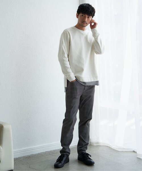 ikka（イッカ）の「GOKU楽パンツ EASY STRETCH チェック5ポケット（その他パンツ・メンズ・ネイビー/グレー/ベージュ・S/M/L/XL）」の8枚目の写真