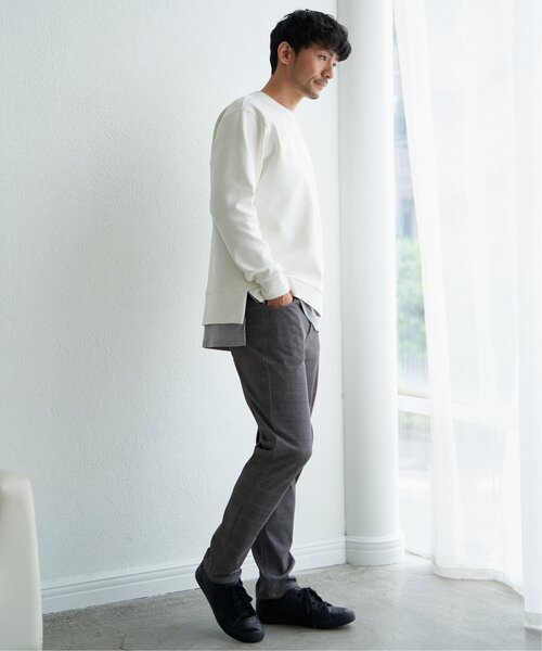 ikka（イッカ）の「GOKU楽パンツ EASY STRETCH チェック5ポケット（その他パンツ・メンズ・ネイビー/グレー/ベージュ・S/M/L/XL）」の9枚目の写真
