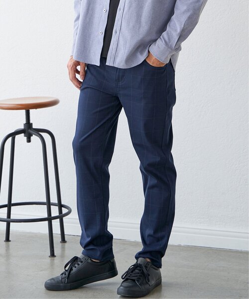 ikka（イッカ）の「GOKU楽パンツ EASY STRETCH チェック5ポケット（その他パンツ・メンズ・ネイビー/グレー/ベージュ・S/M/L/XL）」の14枚目の写真
