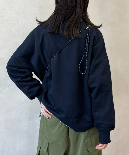 CPCM（シーピーシーエム）の「ワンコモチーフサガラ刺繍裏毛プルオーバー（スウェット・レディース・オフホワイト/グレー/グリーン/ネイビー・M/L）」の14枚目の写真