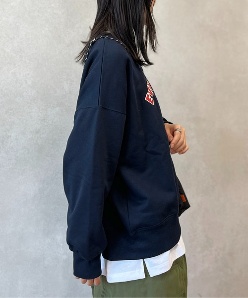 CPCM（シーピーシーエム）の「ワンコモチーフサガラ刺繍裏毛プルオーバー（スウェット・レディース・オフホワイト/グレー/グリーン/ネイビー・M/L）」の15枚目の写真