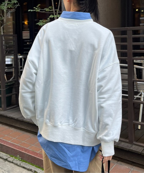 CPCM（シーピーシーエム）の「ワンコモチーフサガラ刺繍裏毛プルオーバー（スウェット・レディース・オフホワイト/グレー/グリーン/ネイビー・M/L）」の21枚目の写真