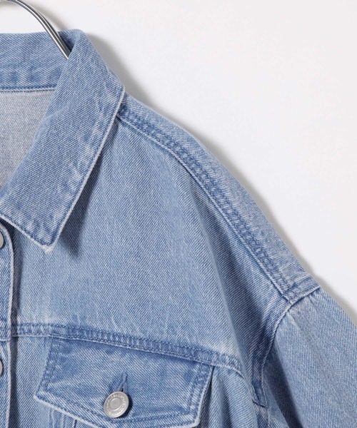 GLOBAL WORK（グローバルワーク）の「ショートデニムGジャン/995344（デニムジャケット・キッズ・ブラック/ライトブルー・130cm/140cm/150cm/160cm/170cm/120cm）」の9枚目の写真