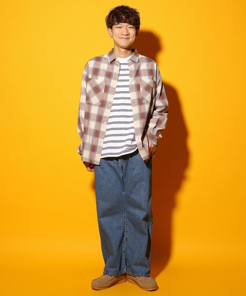 niko and… ロングカフスTシャツ BIGサイズ レッド niko and - niko and… ロングカフスTシャツ BIGサイズ レッド