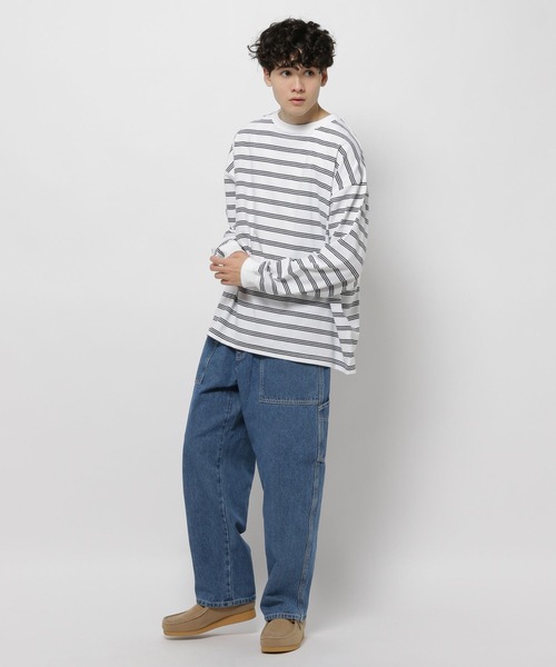 Niko and…”即!完売品”・人気の長袖Tシャツ ロンＴ BIGサイズ niko and… tシャツ 16oz USAコットンボーダーロンT メンズ