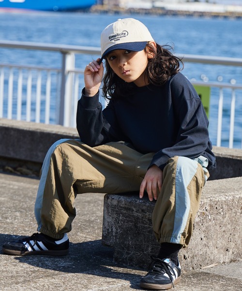 PAIRMANON STREET(ペアマノンストリート)の「ナイロン サイド ライン パイピング ワイド パンツ【PAIRMANON STREET】(その他パンツ・キッズ・レッド/グレー/ブラック/カーキ/ベージュ/グリーン/ピンク/ブルー/ブラック系その他/ベージュ系その他/グリーン系その他・120/100/110/150/90/130/140/160)」の20枚目の写真