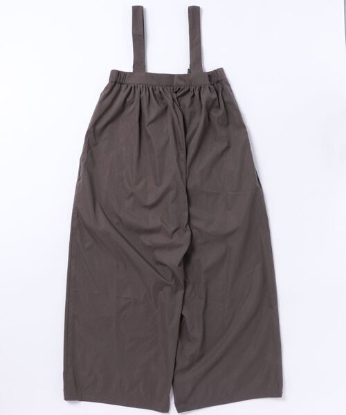 STYLEBLOCK(スタイルブロック)の「シャークスキンフロントジップサロペット(サロペット/オーバーオール・レディース・ブラック/チャコールグレー/ホワイト系その他・M)」の4枚目の写真