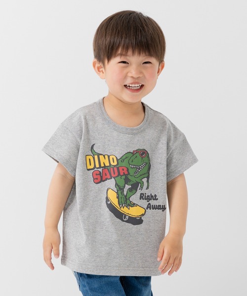 chil2（チルツー）の「綿100％ プリント 半袖Tシャツ（Tシャツ/カットソー・キッズ・O/K/L/M/N/F/I/J/B/C/D/E/A/G/H/P/Q/R・110cm/90cm/80ｃｍ/140cm/130cm/120cm/100cm）」の3枚目の写真