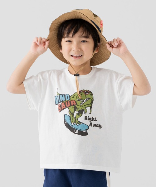 chil2（チルツー）の「綿100％ プリント 半袖Tシャツ（Tシャツ/カットソー・キッズ・O/K/L/M/N/F/I/J/B/C/D/E/A/G/H/P/Q/R・110cm/90cm/80ｃｍ/140cm/130cm/120cm/100cm）」の4枚目の写真