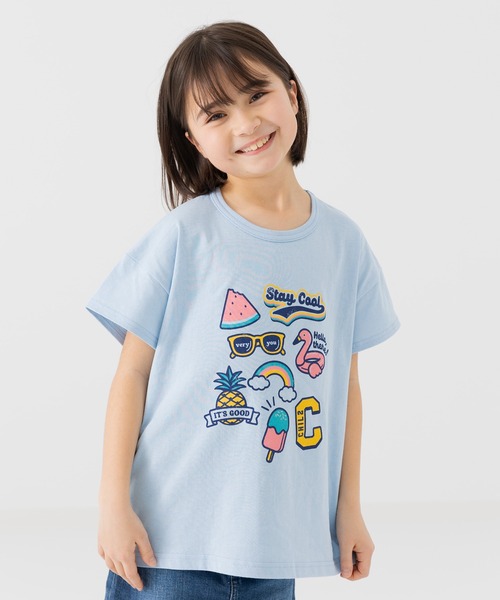 chil2（チルツー）の「綿100％ プリント 半袖Tシャツ（Tシャツ/カットソー・キッズ・O/K/L/M/N/F/I/J/B/C/D/E/A/G/H/P/Q/R・110cm/90cm/80ｃｍ/140cm/130cm/120cm/100cm）」の16枚目の写真