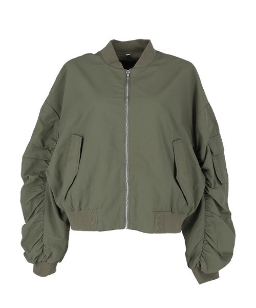 coca（coca）（コカ）の「撥水加工/ボリューム袖MA-1（MA-1・レディース・アイボリー/カーキ・M/L）」の15枚目の写真