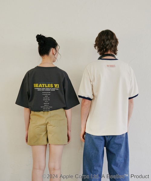 ☆入手困難☆ ビートルズ リンゴ・スター【L】Tシャツ 半袖 両面プリント 白 新品 未使用 ビートルズ リンゴスター カートゥーン アニメ T