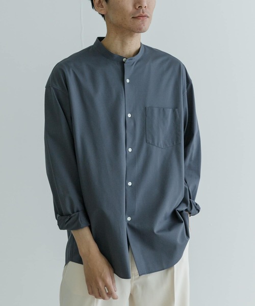 URBAN RESEARCH（アーバンリサーチ）の「ALBINI36G CUT OVER SHIRTS（シャツ/ブラウス・メンズ・ネイビー/ブラック/チャコールグレー・LARGE/MEDIUM）」の9枚目の写真