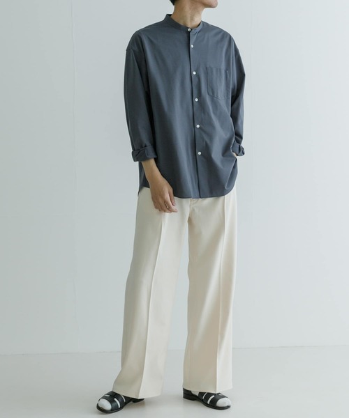 URBAN RESEARCH（アーバンリサーチ）の「ALBINI36G CUT OVER SHIRTS（シャツ/ブラウス・メンズ・ネイビー/ブラック/チャコールグレー・LARGE/MEDIUM）」の11枚目の写真