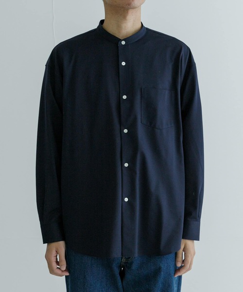 URBAN RESEARCH（アーバンリサーチ）の「ALBINI36G CUT OVER SHIRTS（シャツ/ブラウス・メンズ・ネイビー/ブラック/チャコールグレー・LARGE/MEDIUM）」の12枚目の写真