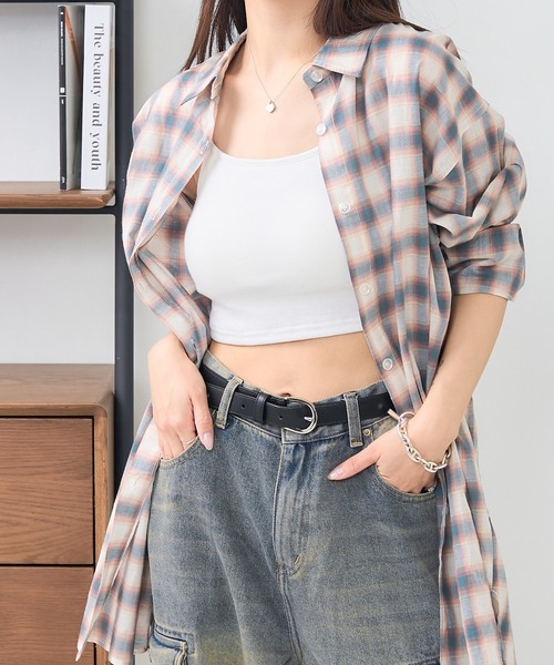 バーバリーズ ブラウス バンドカラーシャツ ノバチェック シアー L ベージュ BURBERRY（シャツ/ブラウス(長袖/七分) ・ ブラウン/茶色系）のフリマ
